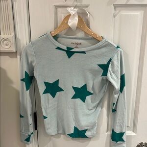 Cat & Jack Green Long Sleeve Star Tee
